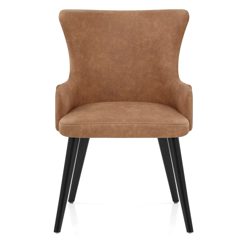 Chaise Faux Cuir - Diablo Marron