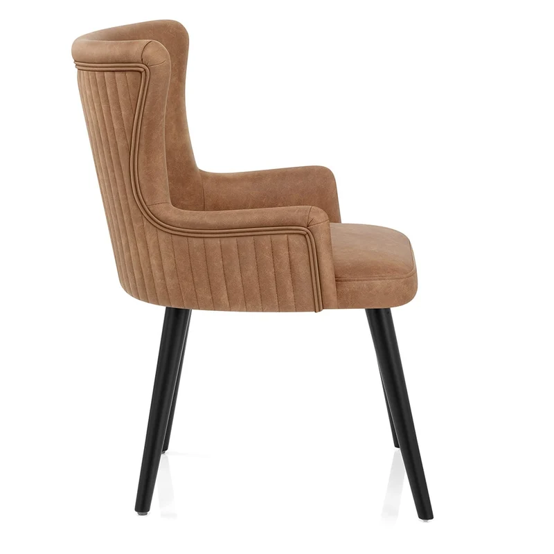 Chaise Faux Cuir - Diablo Marron