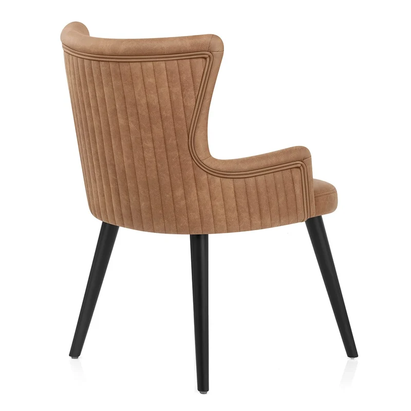Chaise Faux Cuir - Diablo Marron