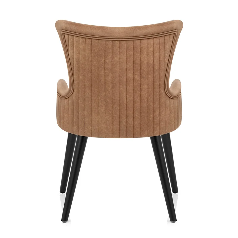 Chaise Faux Cuir - Diablo Marron