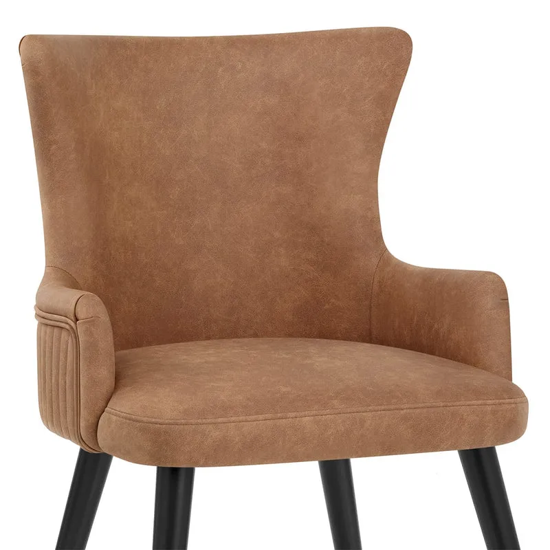 Chaise Faux Cuir - Diablo Marron