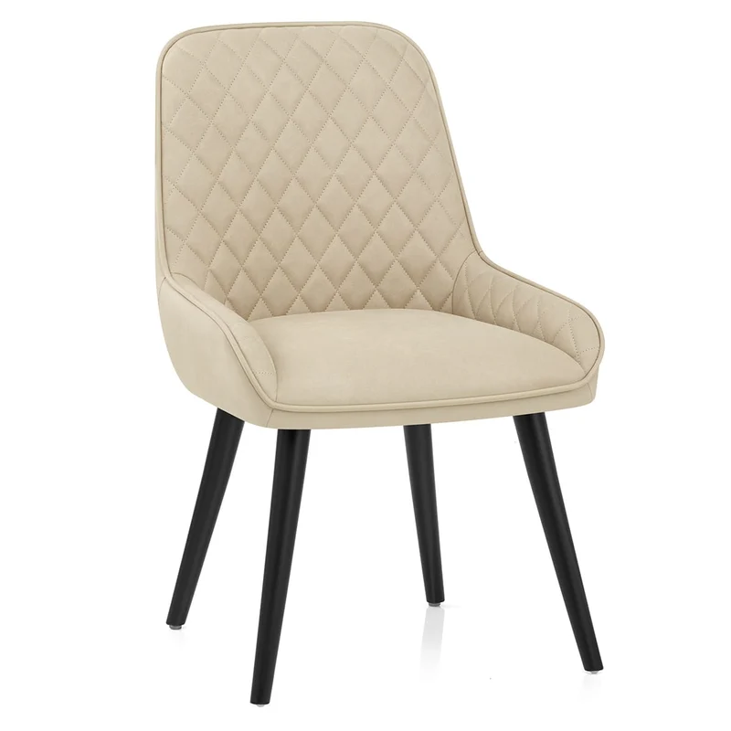 Chaise Faux Cuir - Azure Crème