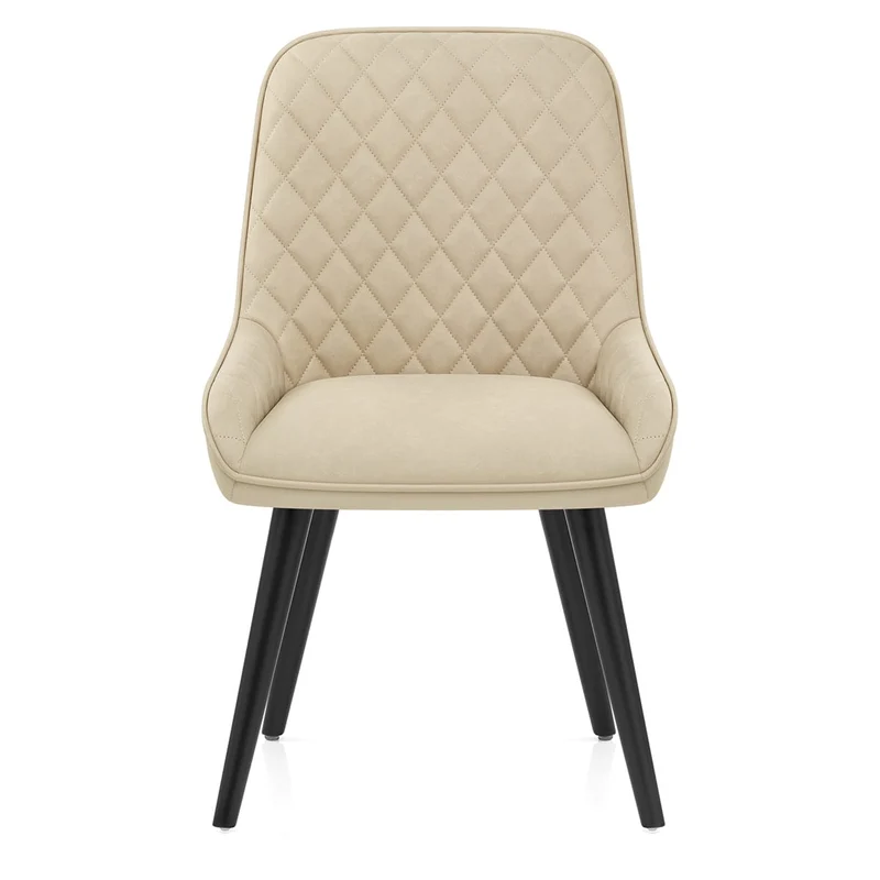 Chaise Faux Cuir - Azure Crème