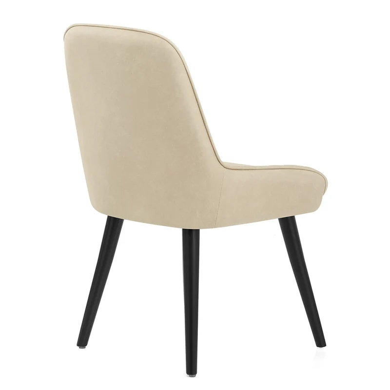 Chaise Faux Cuir - Azure Crème