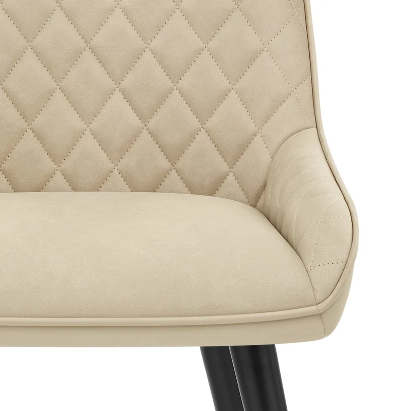 Chaise Faux Cuir - Azure Crème