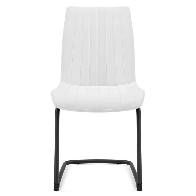 Chaise Faux Cuir - Adele Blanc