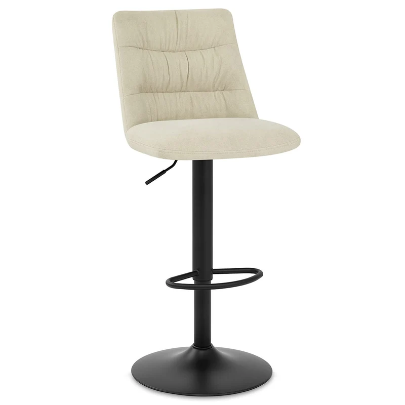 Tabouret de Bar Velours - Mechu Crème