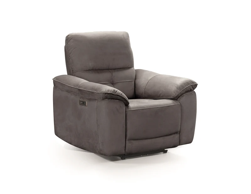 Fauteuil relax électrique cuir | Barcelona Gris