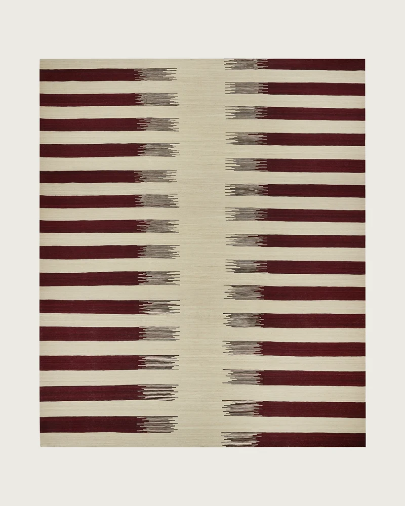 Band-e Amir Kilim - Burgundy - Handwoven Rug