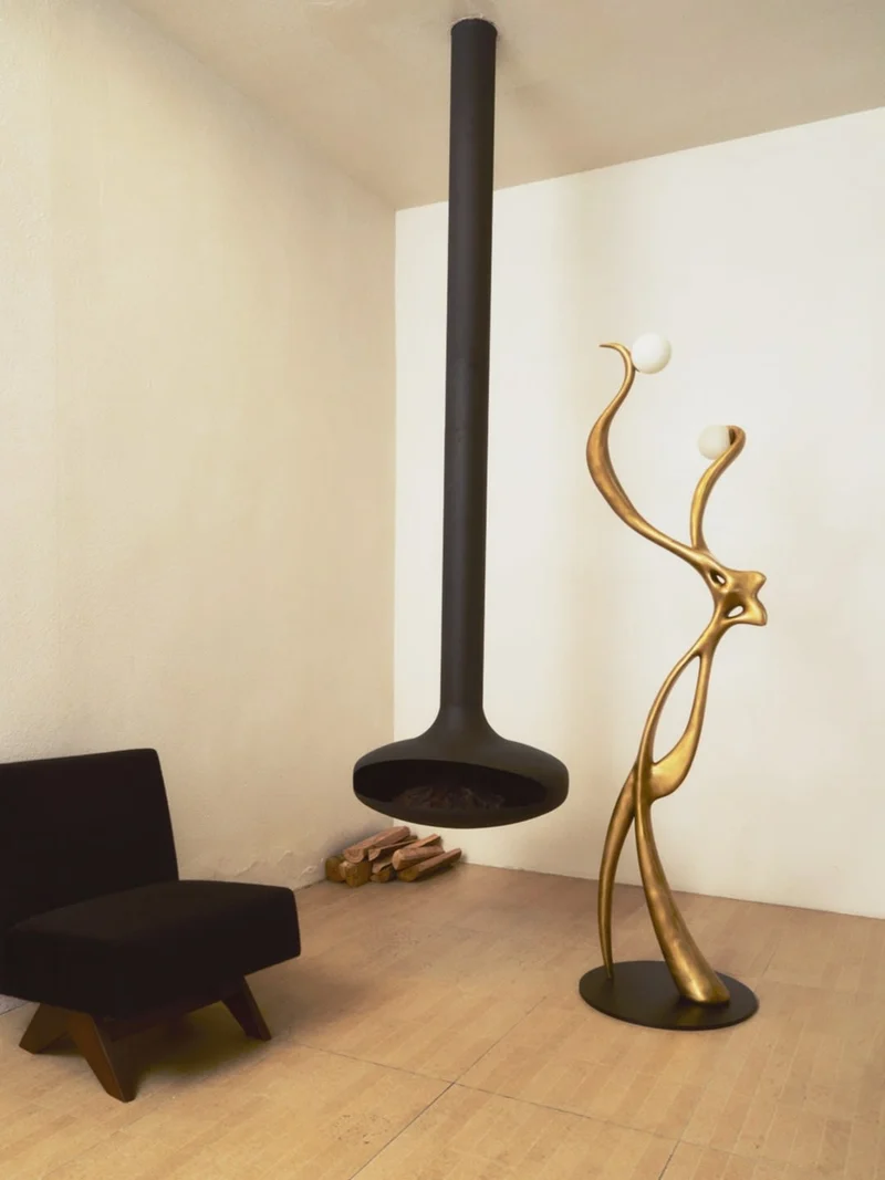 Sculptural Alabaster Floor Lamp - Collection X Elfe