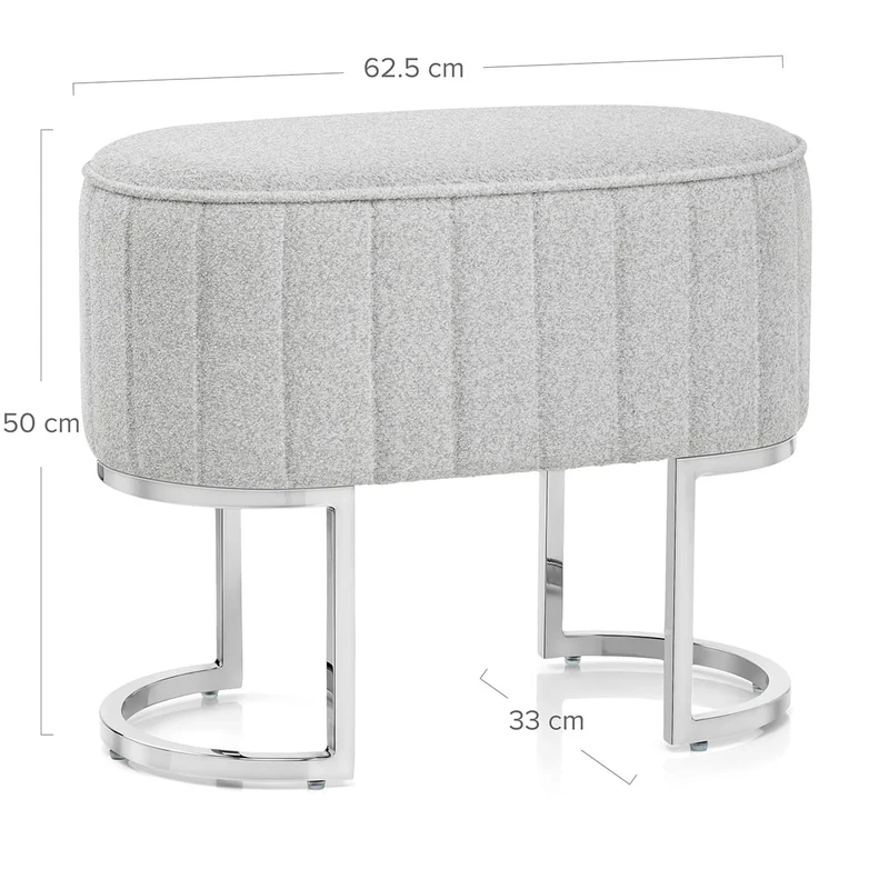 Tabouret Tissu - Duet Gris