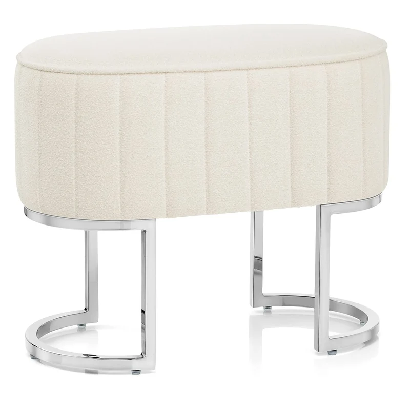 Tabouret Tissu - Duet Crème