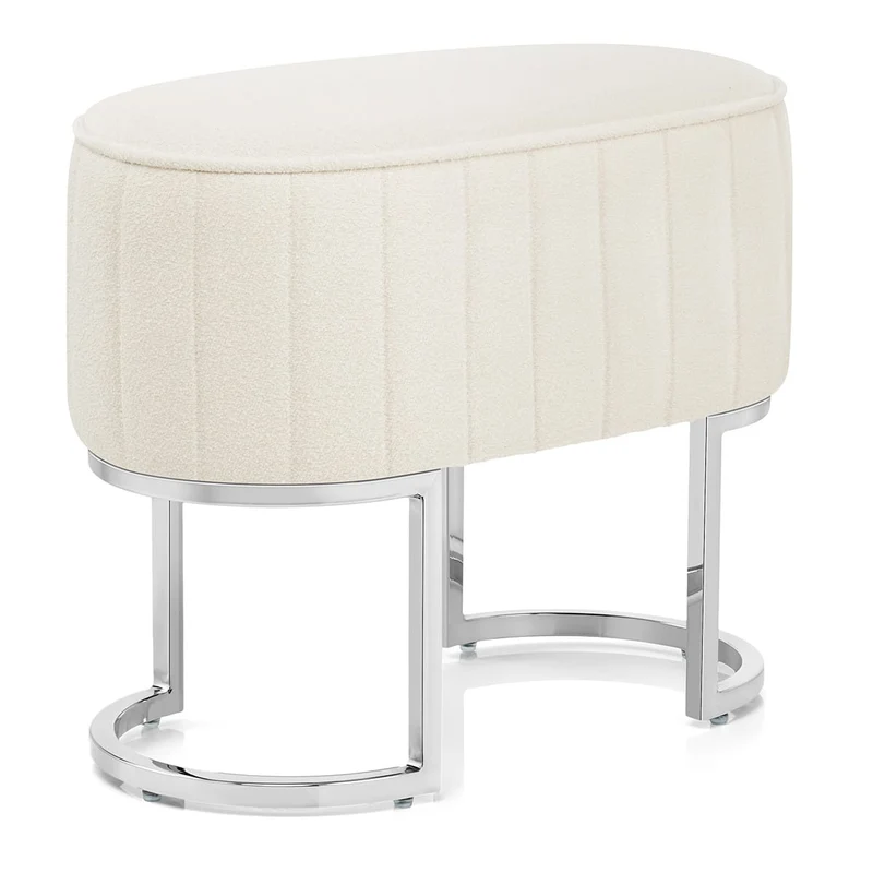 Tabouret Tissu - Duet Crème