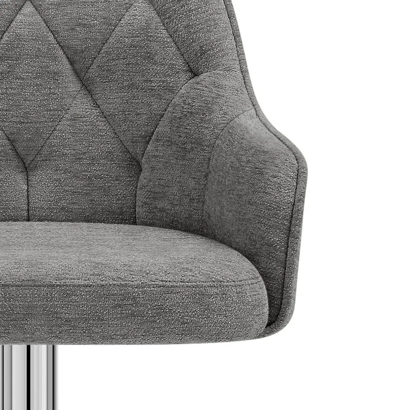 Tabouret de Bar Tissu - Butler Gris