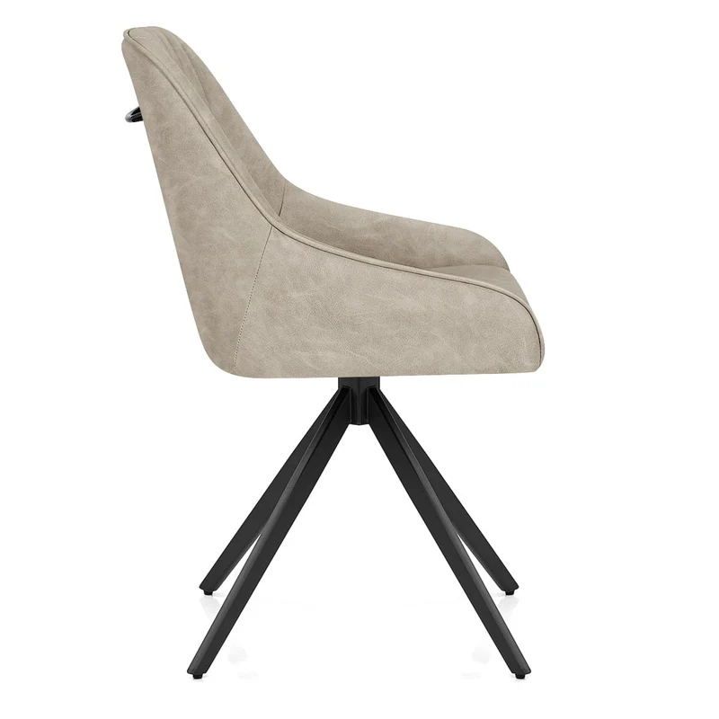 Chaise Faux Cuir - Amelia Taupe