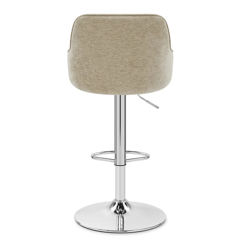 Tabouret de Bar Tissu - Butler Crème