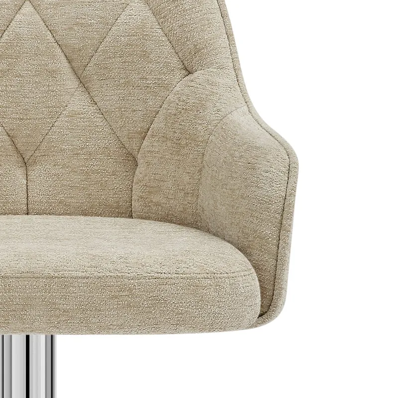 Tabouret de Bar Tissu - Butler Crème