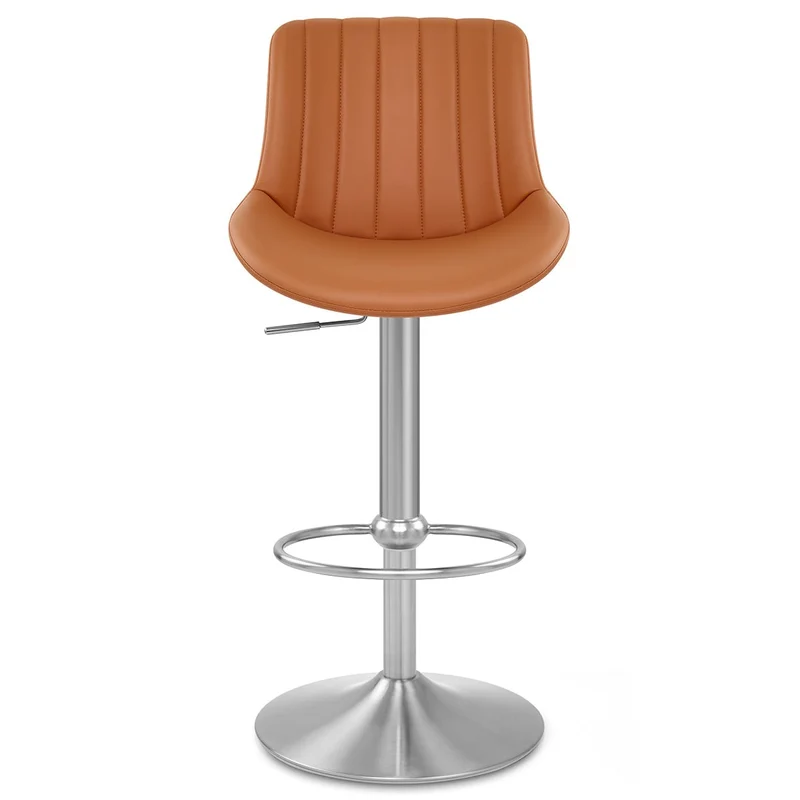 Tabouret Cuir Véritable - Versailles Marron