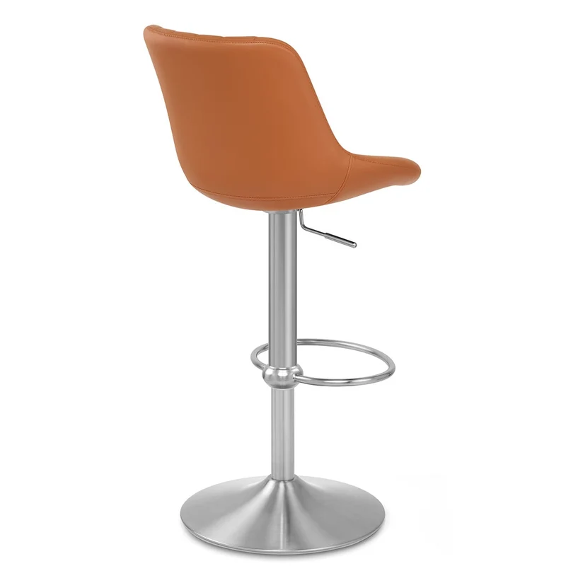 Tabouret Cuir Véritable - Versailles Marron
