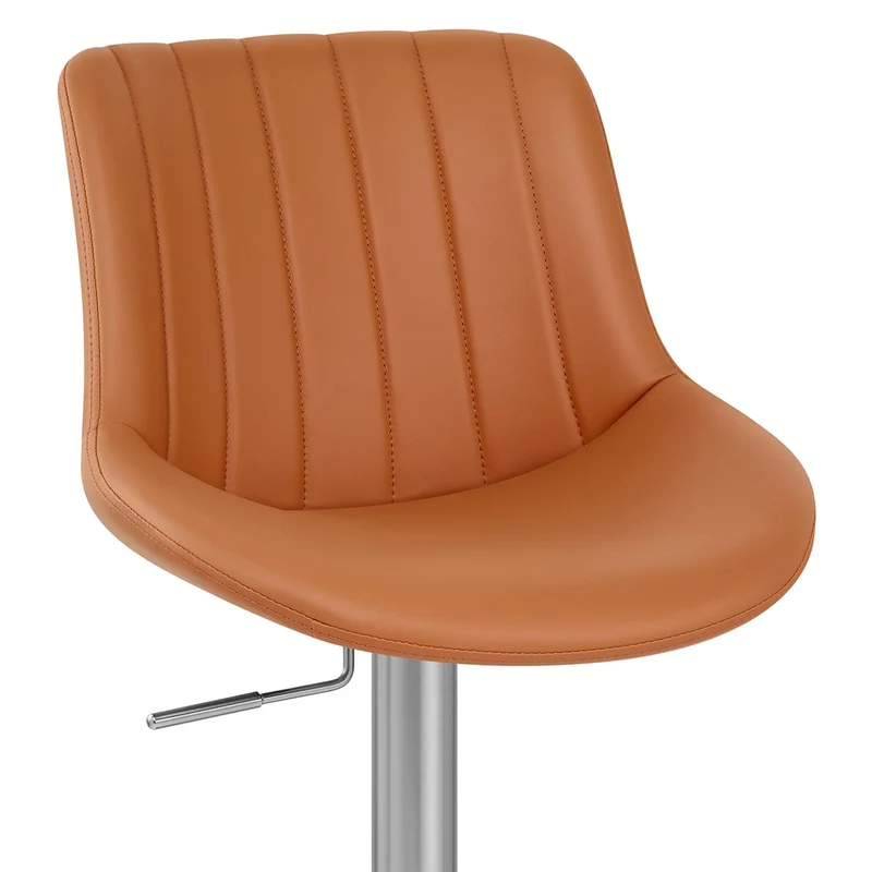 Tabouret Cuir Véritable - Versailles Marron
