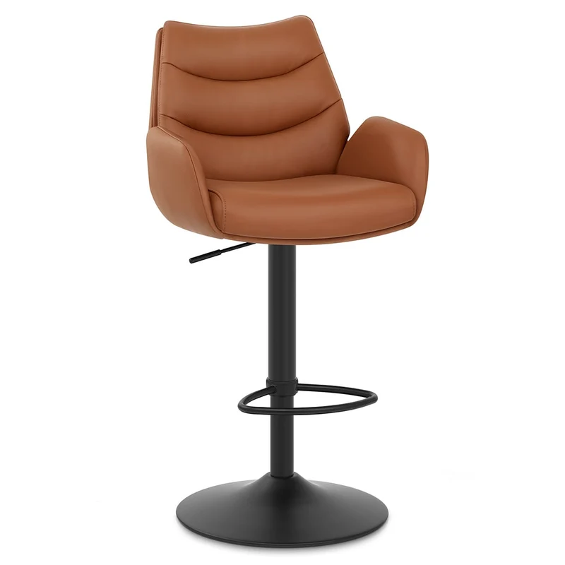Tabouret Cuir Véritable - Madrid Marron