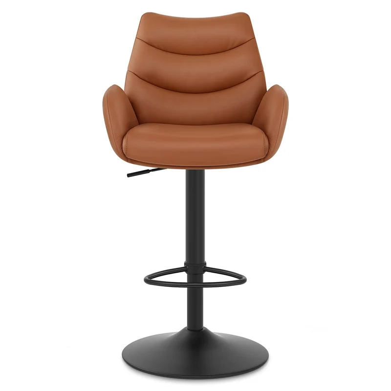 Tabouret Cuir Véritable - Madrid Marron