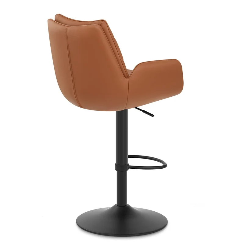 Tabouret Cuir Véritable - Madrid Marron
