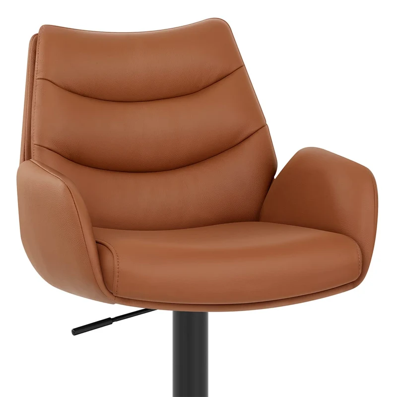 Tabouret Cuir Véritable - Madrid Marron