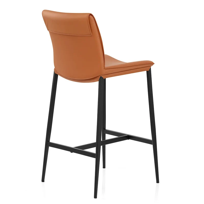 Tabouret Cuir Veritable - Addison Marron