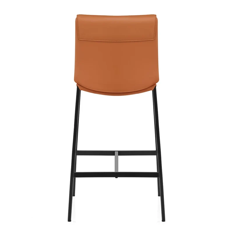 Tabouret Cuir Veritable - Addison Marron