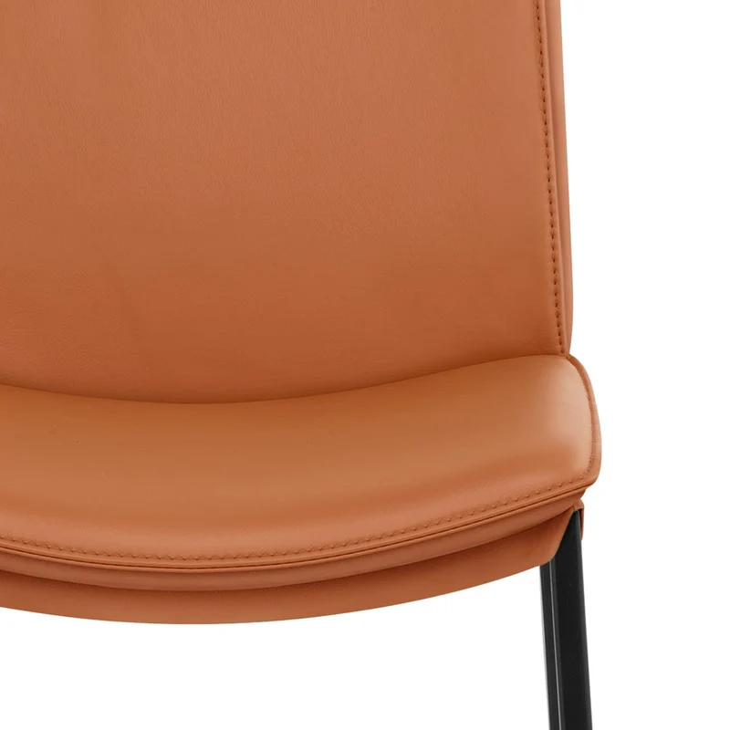 Tabouret Cuir Veritable - Addison Marron