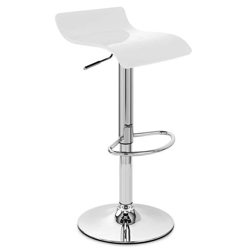 Tabouret Plastique - Shimmer Blanc