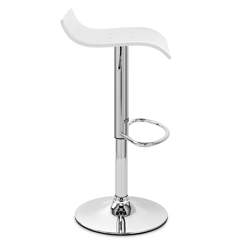 Tabouret Plastique - Shimmer Blanc