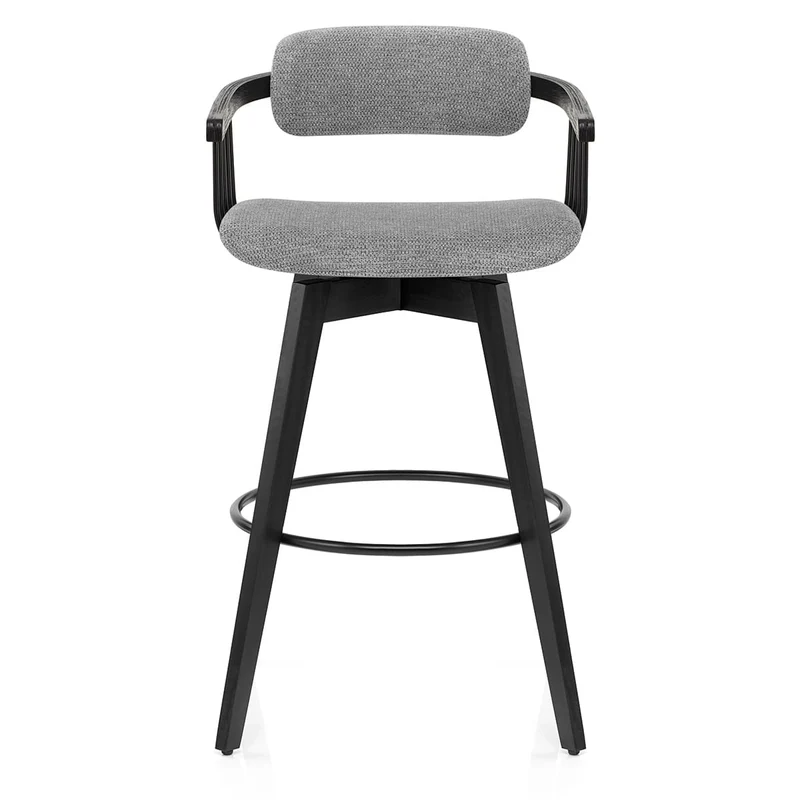 Tabouret de Bar Tissu - Electra Gris