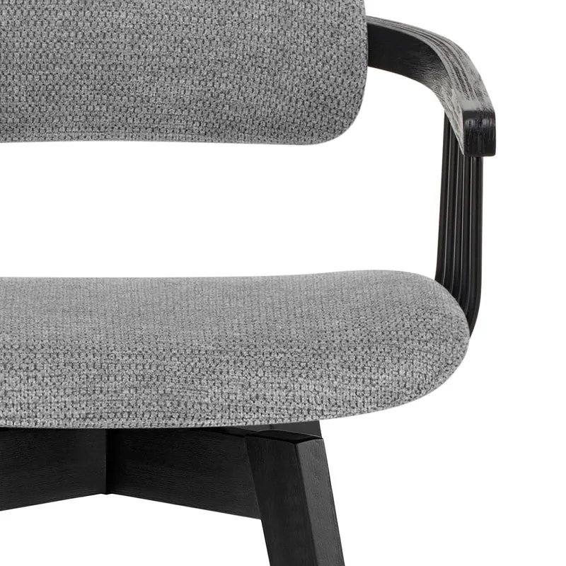 Tabouret de Bar Tissu - Electra Gris