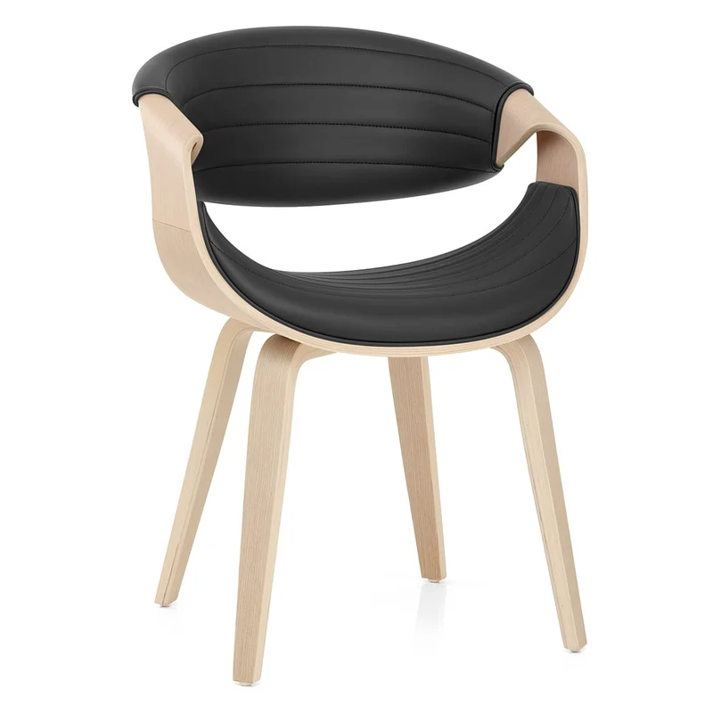 Chaise Faux Cuir - Jefferson Noir