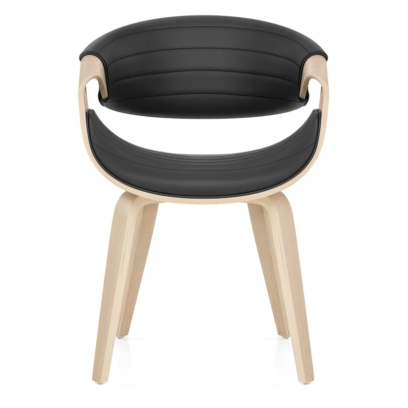 Chaise Faux Cuir - Jefferson Noir