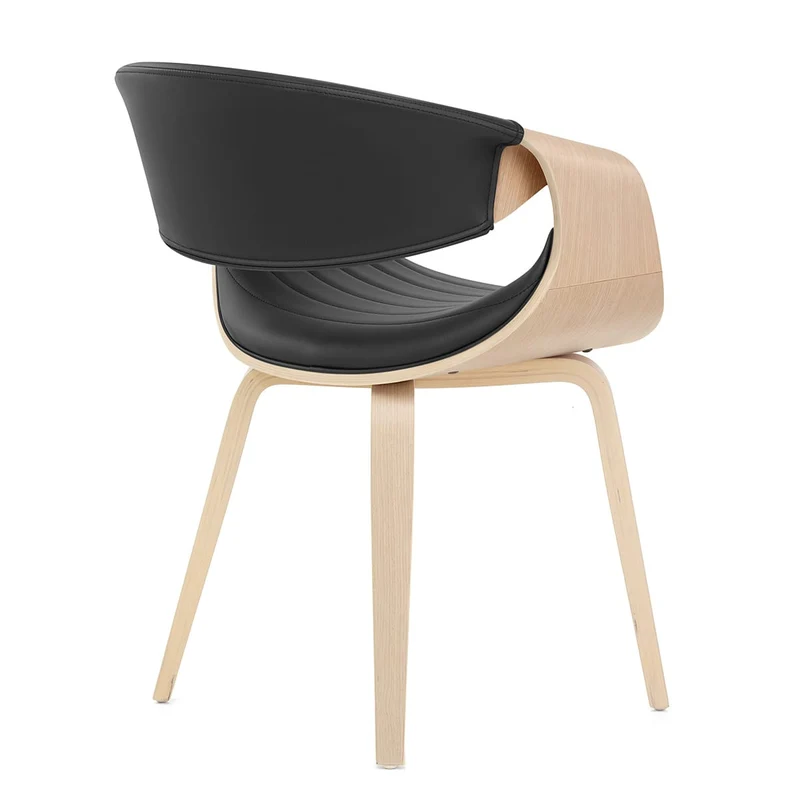 Chaise Faux Cuir - Jefferson Noir