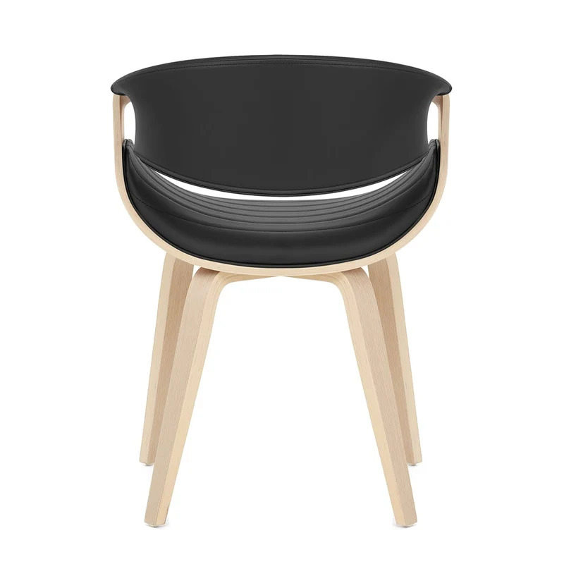 Chaise Faux Cuir - Jefferson Noir