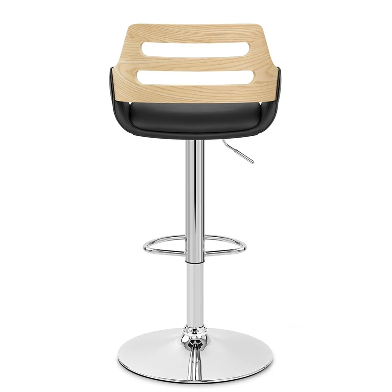 Tabouret de bar Faux Cuir - Trio Noir