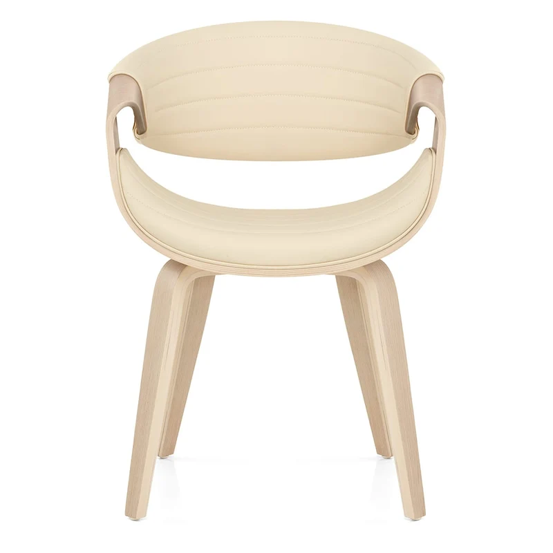 Chaise Faux Cuir - Jefferson Crème
