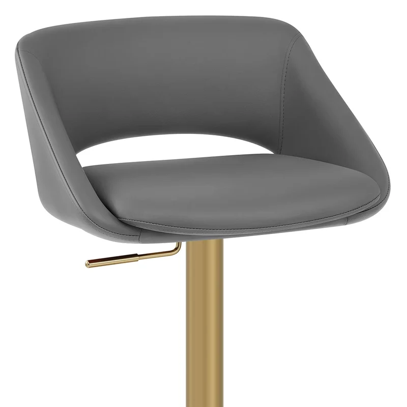 Tabouret de Bar Metal Doré - Tulsa Gris