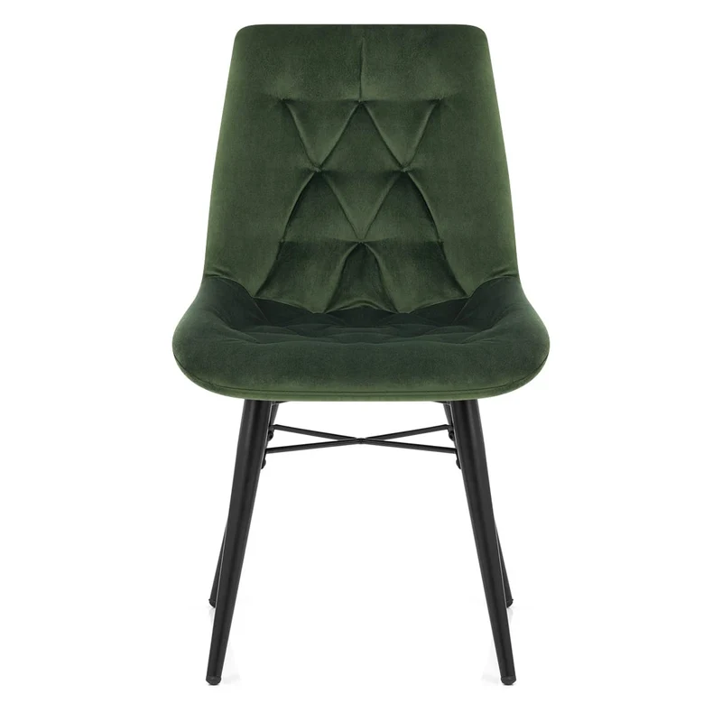 Chaise Métal Velours - Roxy Vert