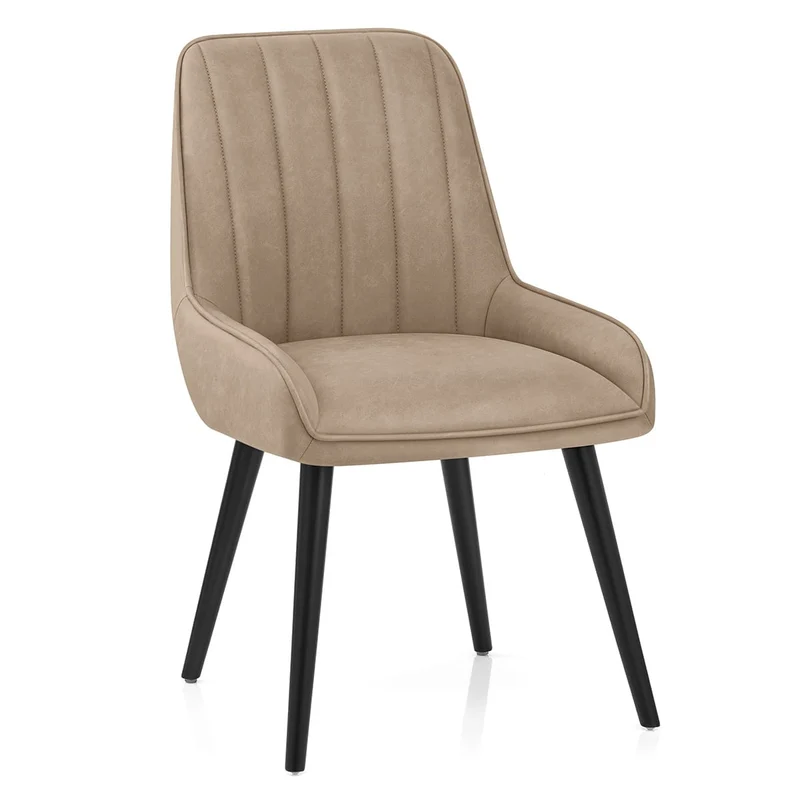 Chaise Faux Cuir - Rosa Taupe