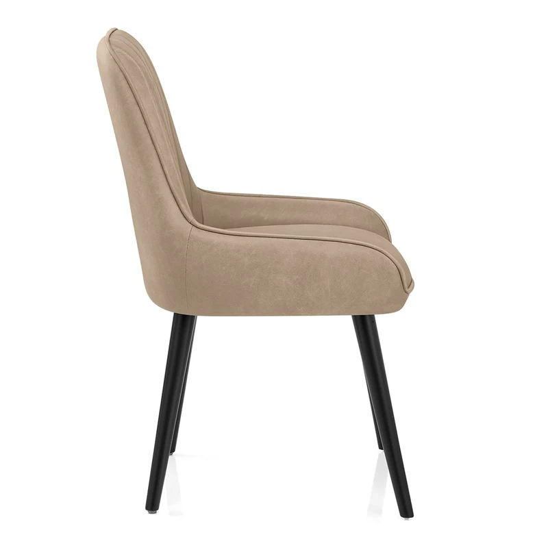 Chaise Faux Cuir - Rosa Taupe