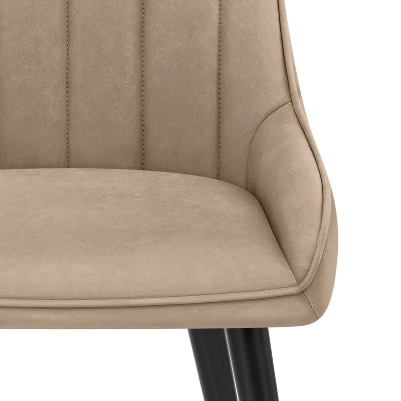 Chaise Faux Cuir - Rosa Taupe