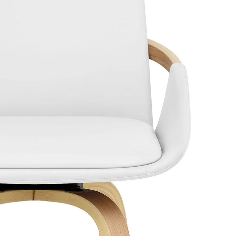 Tabouret de Bar Faux Cuir - Ohio Blanc