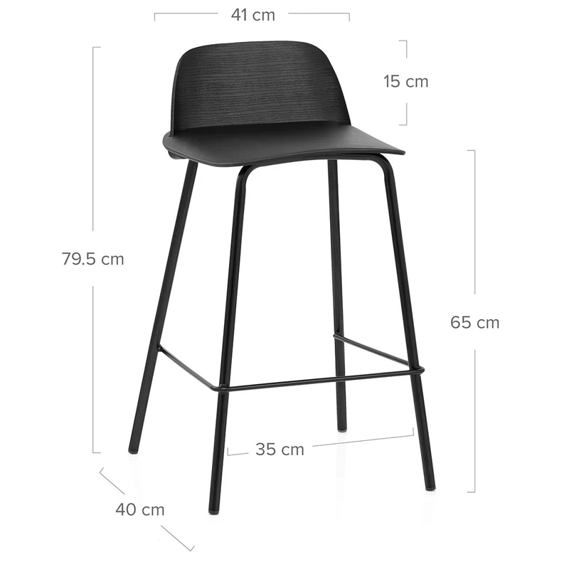 Tabouret de Bar - Pixel Noir