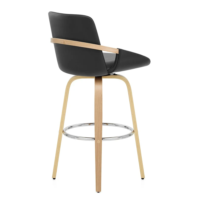 Tabouret de Bar Faux Cuir - Ohio Noir