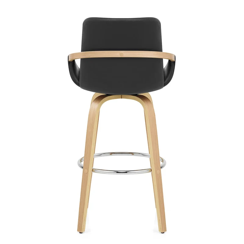 Tabouret de Bar Faux Cuir - Ohio Noir